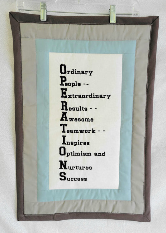 Quilted Wall Hanging - Operations (used)