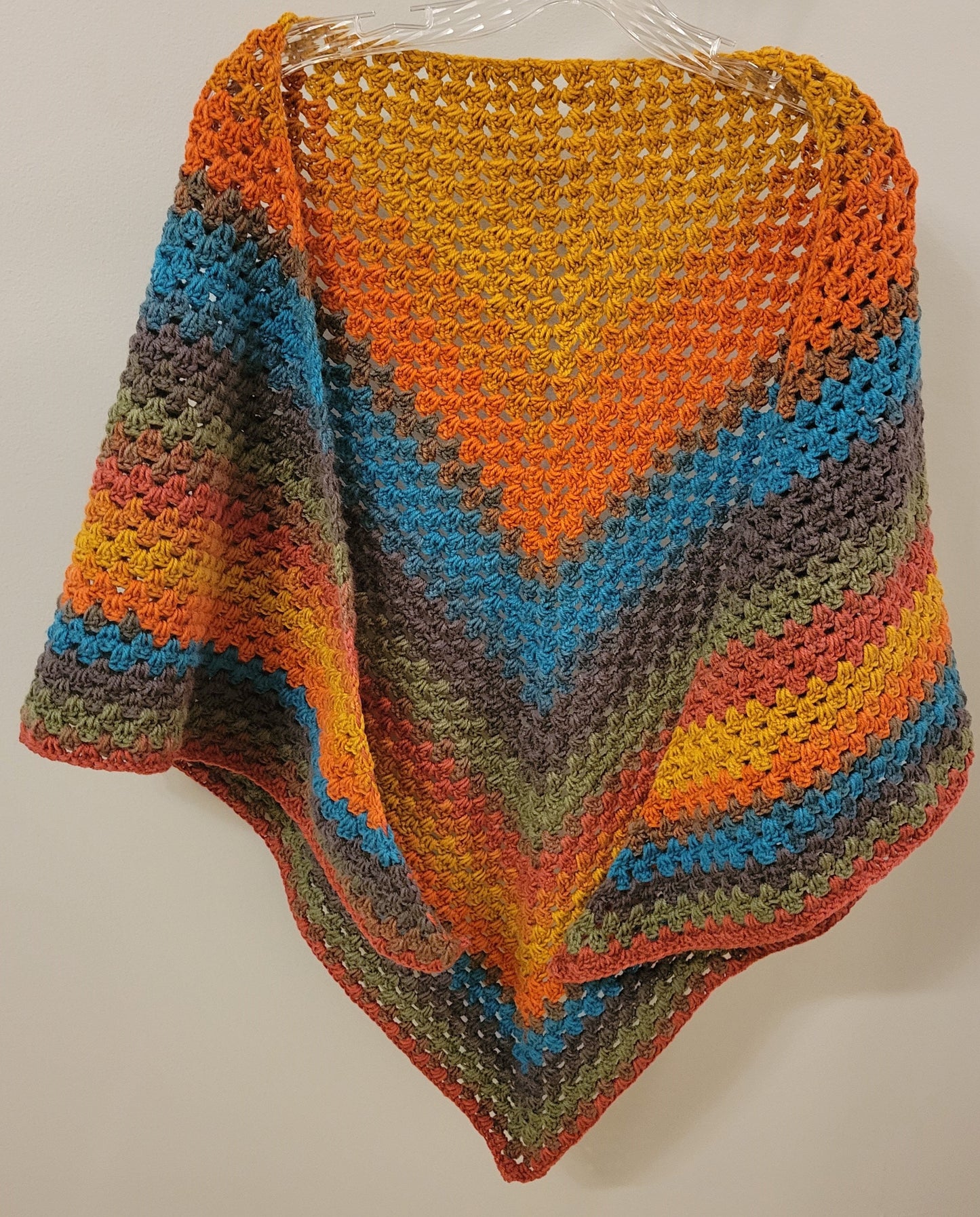 Hand-crocheted shawl