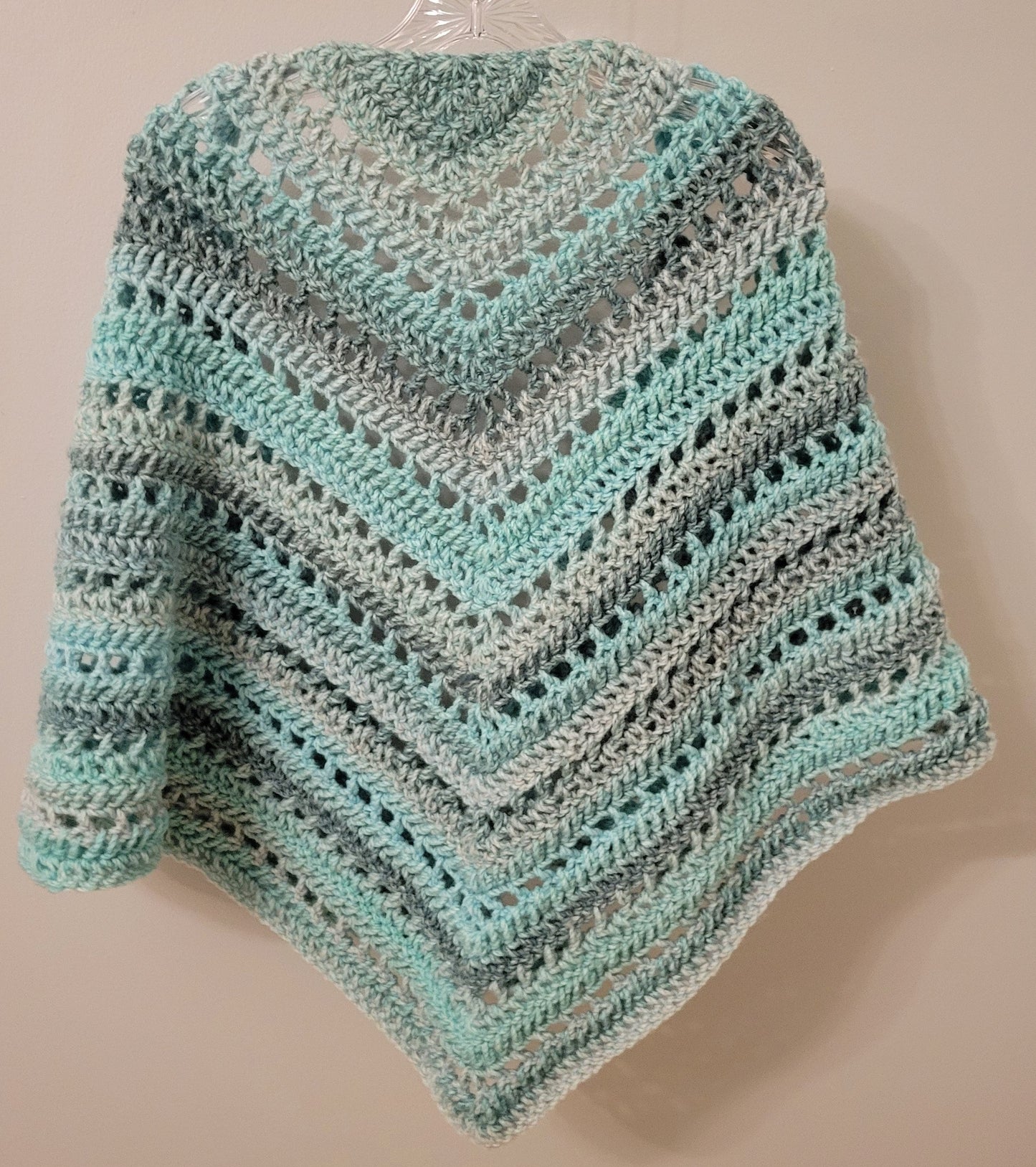 Hand-crocheted shawl
